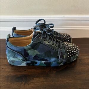 Mens Christian Louboutin Camo Sneakers size 12